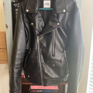 Faux Leather Jacket Zara